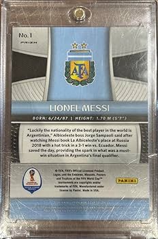 Amazon.co.jp: PANINI サッカーカード メッシ アルゼンチン